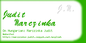 judit marczinka business card